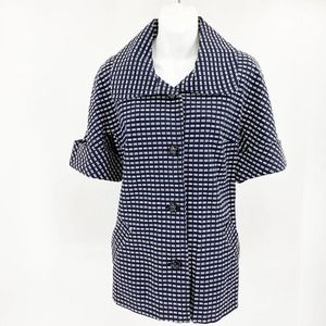 Trina Turk Short Sleeve A-line Jacket 8